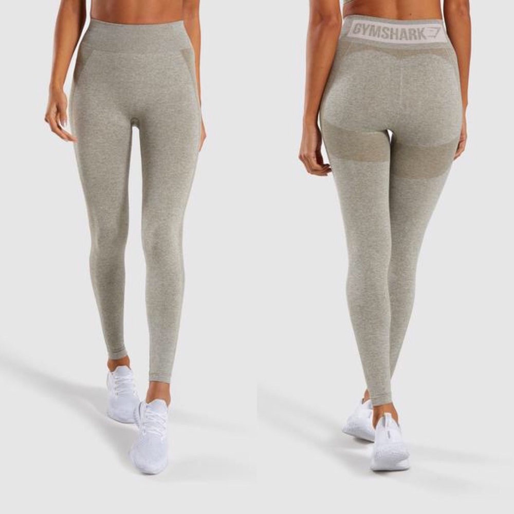 Like-New Gymshark High Waisted Flex Leggings Khaki